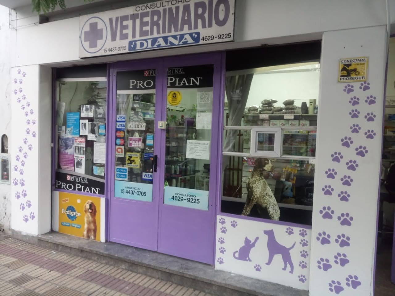 Fachada del Consultorio Veterinario Diana en Castelar